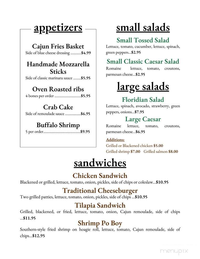 Lemon Leaf Cafe - Largo, FL menu_pic