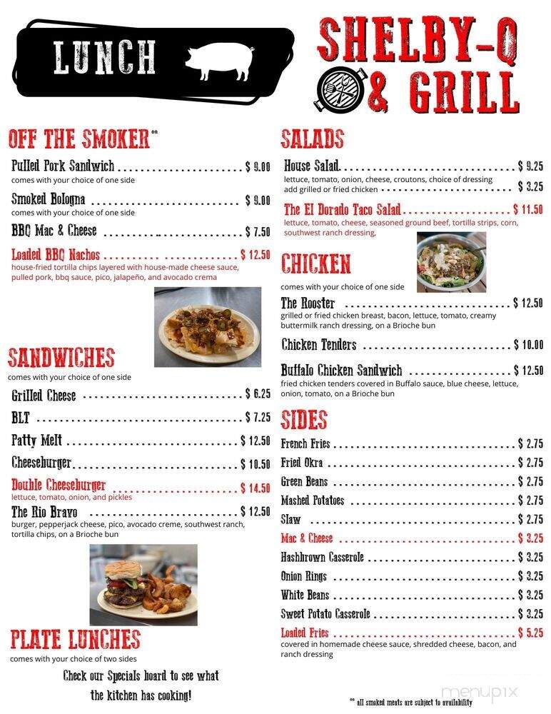 Shelby-Q & Grill - Symsonia, KY menu_pic