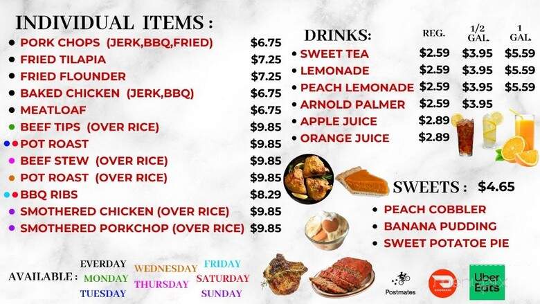 Soul Kitchen - Charlotte, NC menu_pic
