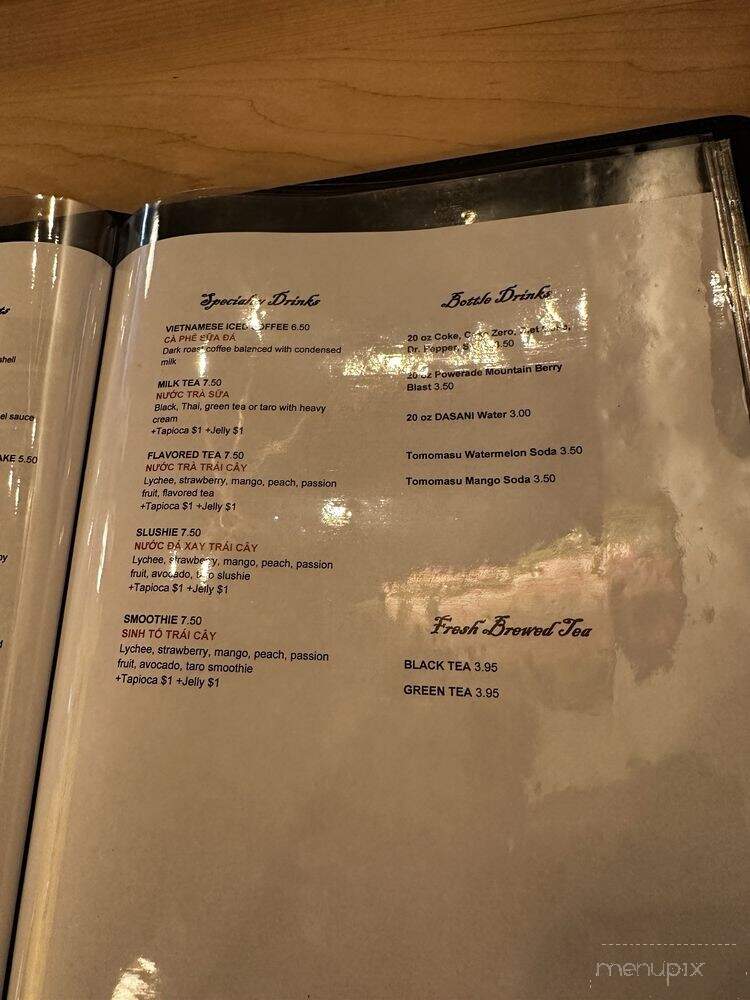 Eurasian Bistro - Pensacola, FL menu_pic