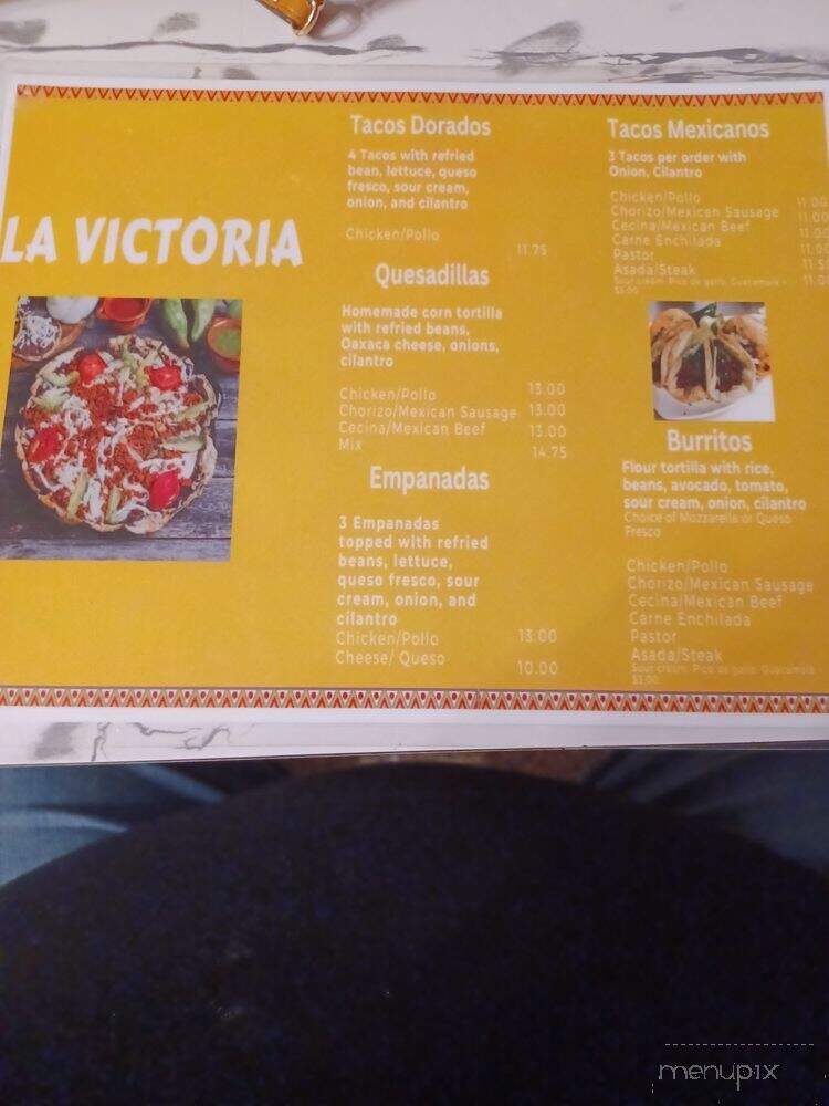 La Victoria - Troy, NY menu_pic