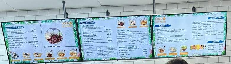 Lolo Hawaiian BBQ - West Valley City, UT menu_pic