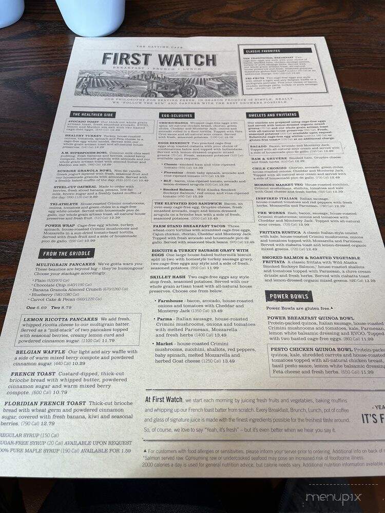 First Watch - Maryville, TN menu_pic