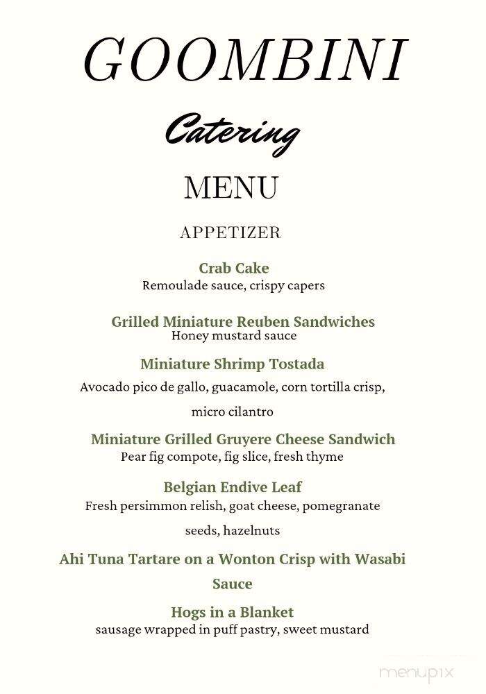 Goombini Catering - Saugus, CA menu_pic