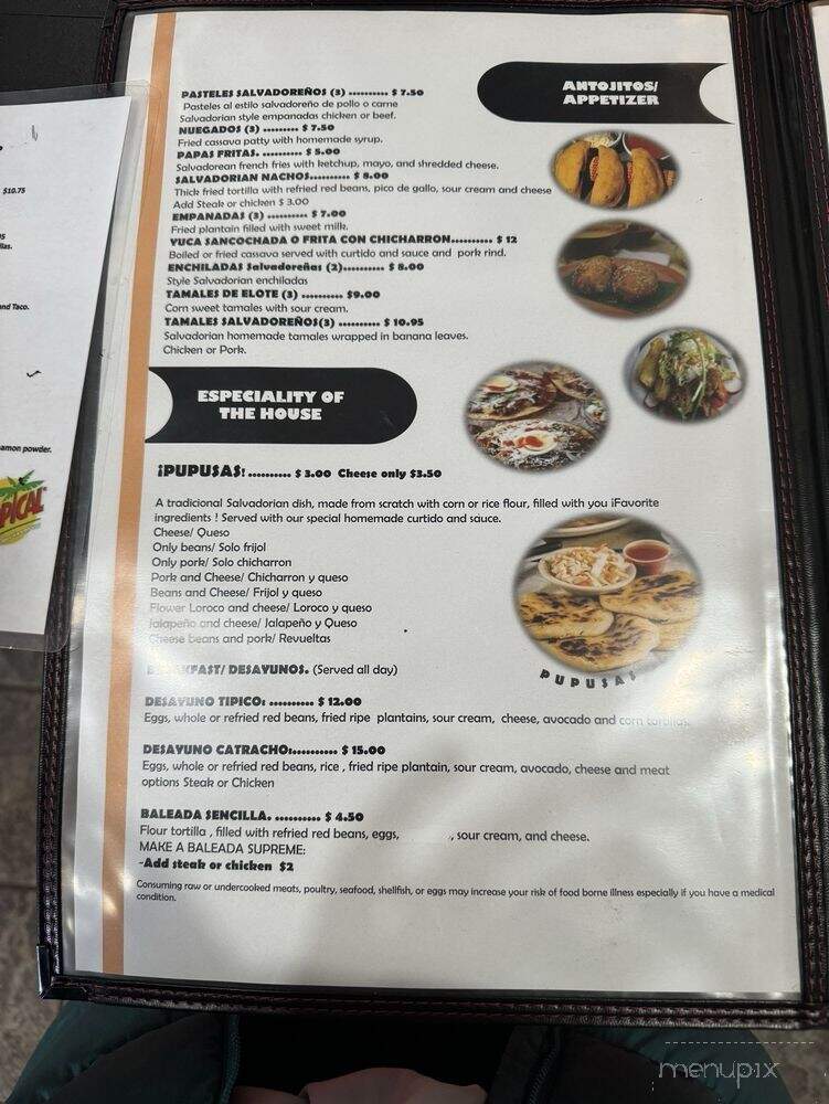 Sabor Latino Restaurante y Pupuseria - Augusta, GA menu_pic