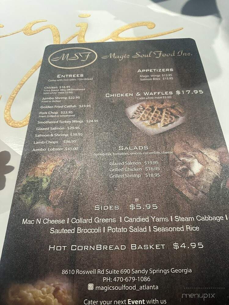 Magic Soul Food - Atlanta, GA menu_pic