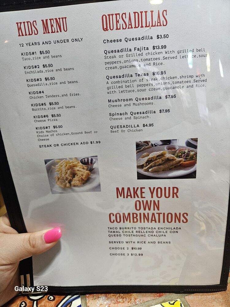 El Rey Restaurant & Cantina - Cumming, GA menu_pic