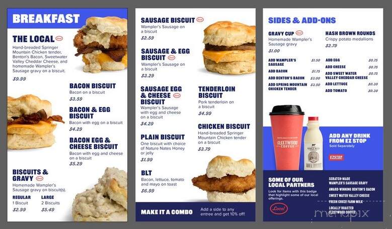 Calloway's Tennessee Kitchen - Newport, TN menu_pic