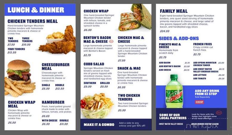 Calloway's Tennessee Kitchen - Newport, TN menu_pic