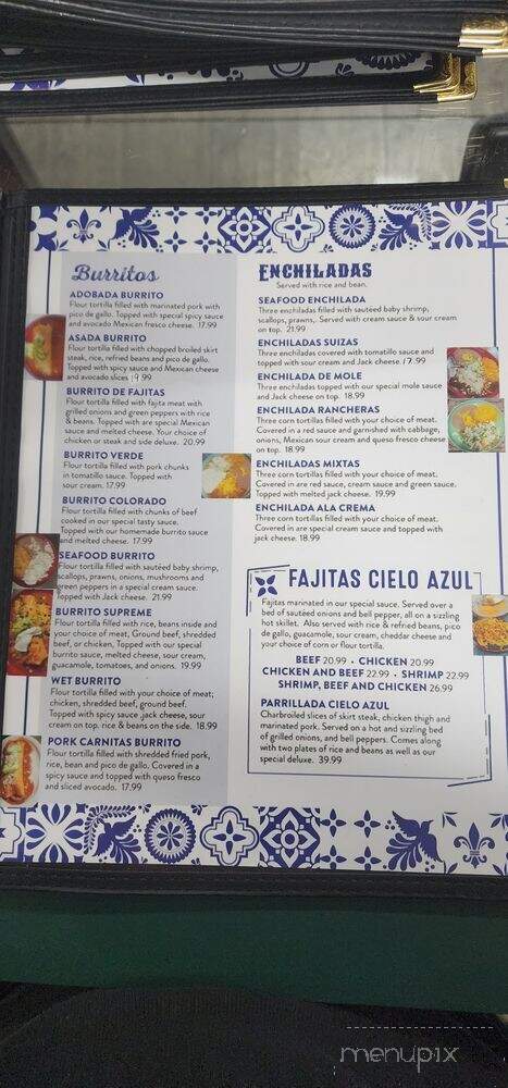 Cielo Azul Mexican Restaurant - Union Gap, WA menu_pic