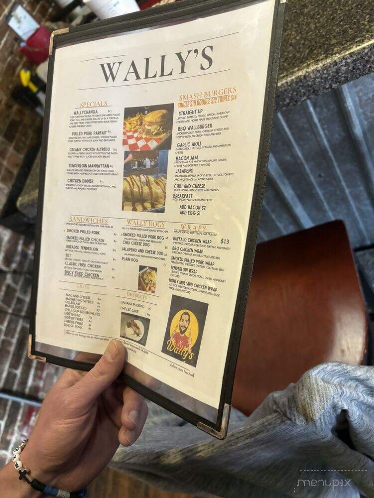Wally's - Greencastle, IN menu_pic