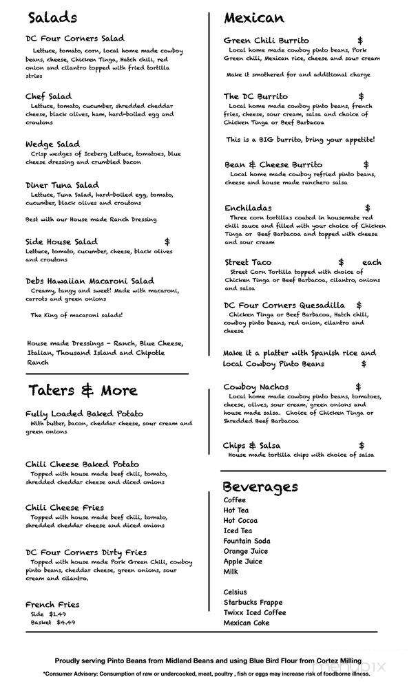 The Lunch Box - Dove Creek, CO menu_pic