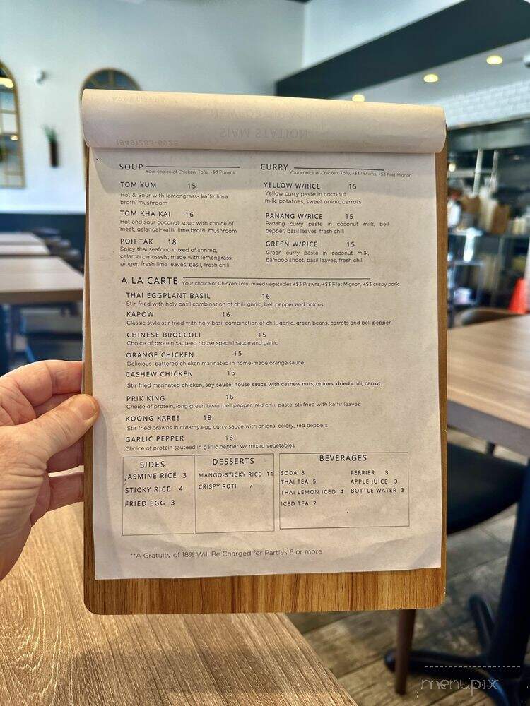 Siam Station - Newport Beach, CA menu_pic