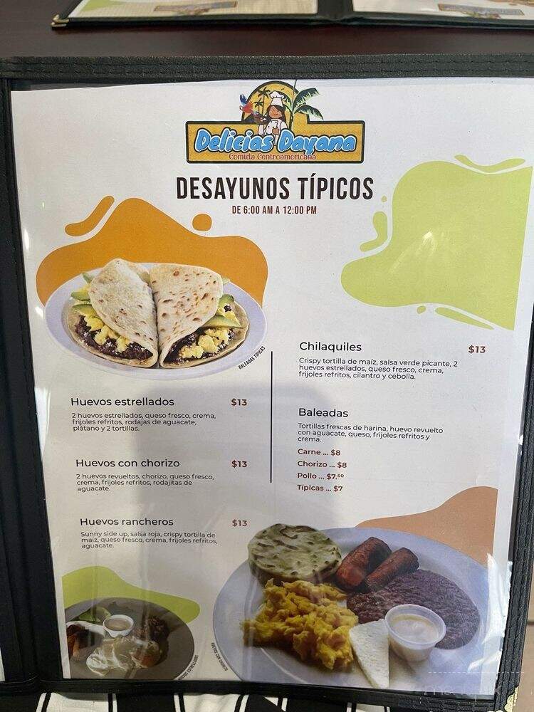 Delicias Dayana - Elkridge, MD menu_pic
