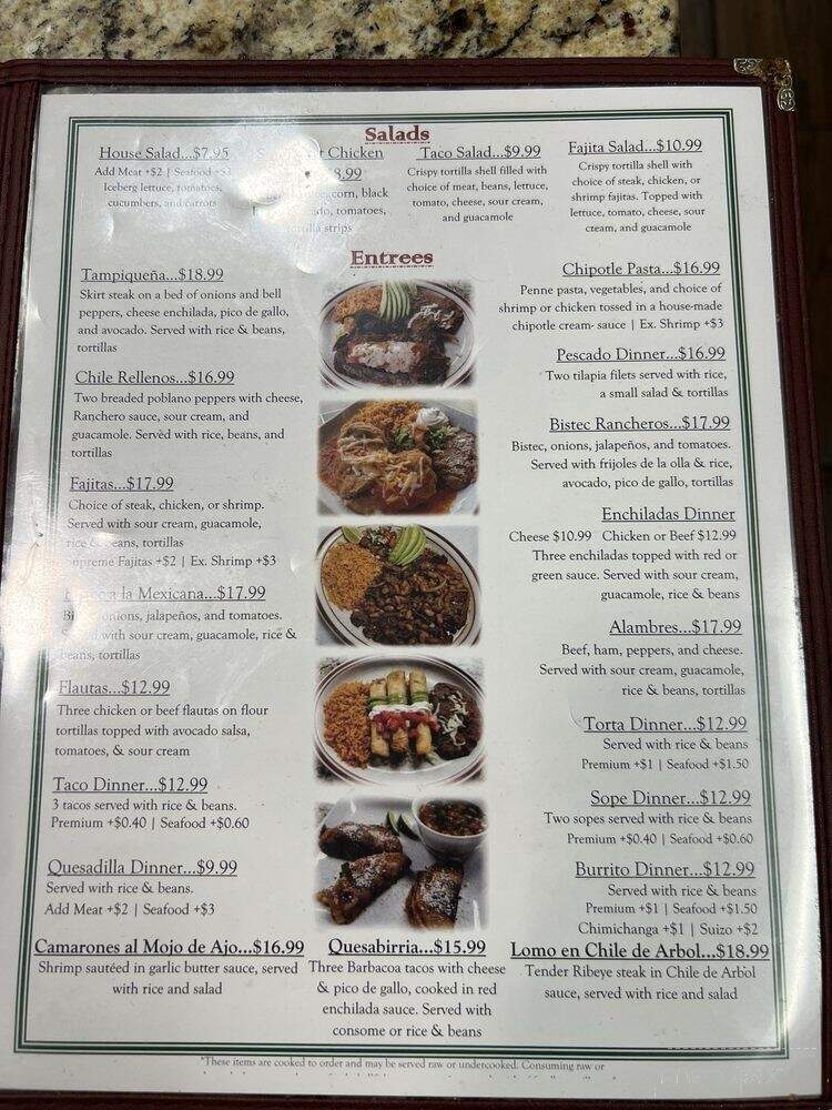 Molcajete Mexican Grill - Villa Park, IL menu_pic