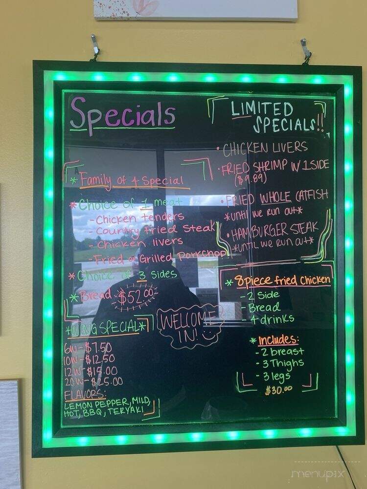 Auntie's Soul Food - Clermont, GA menu_pic