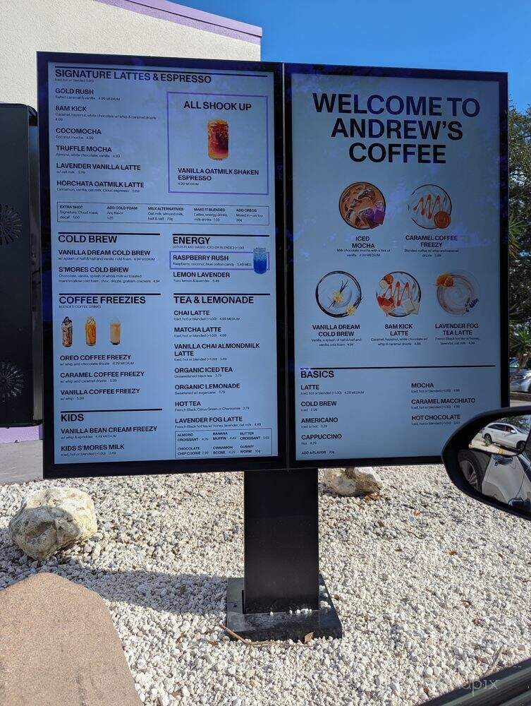 Andrew's Coffee - Lakeland, FL menu_pic