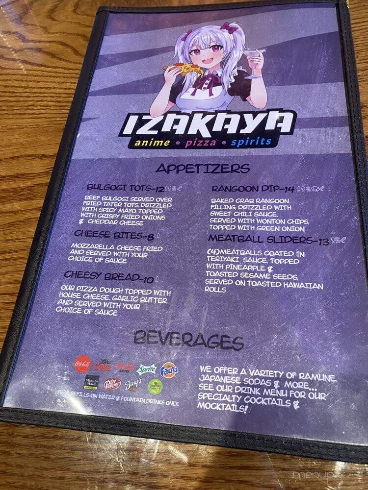 Izakaya - Beavercreek, OH menu_pic