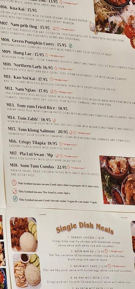 Mae Sai Thai Food - Temecula, CA menu_pic