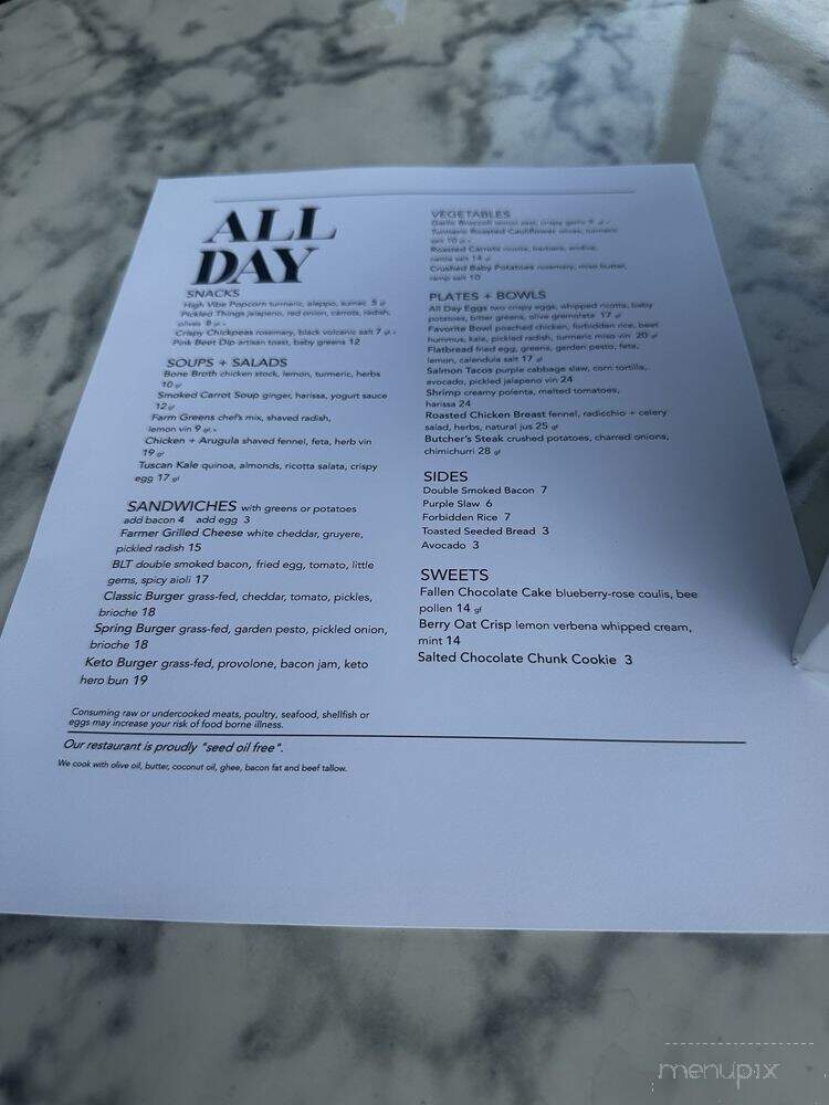 James Provisions - Hurst, TX menu_pic