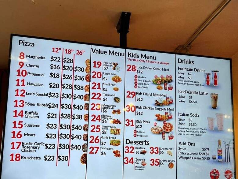 Leo's Doner Kebab & Pizzeria - Wasilla, AK menu_pic