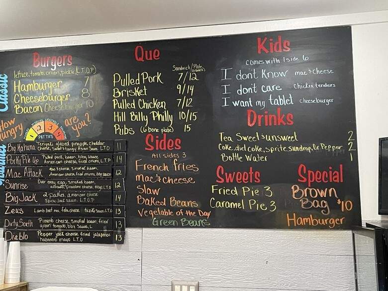 Lewisburg Burgers-N-Que - Lewisburg, TN menu_pic