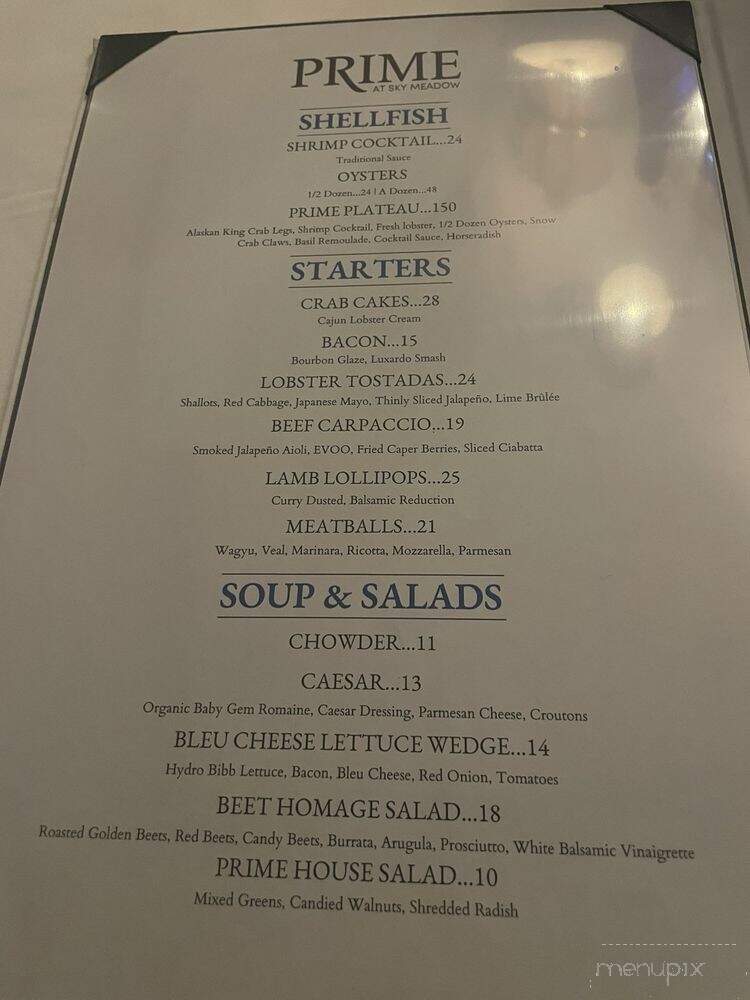 Prime at Sky Meadow - Nashua, NH menu_pic