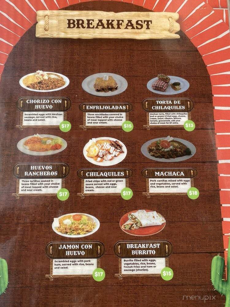 La Herradura - Seattle, WA menu_pic