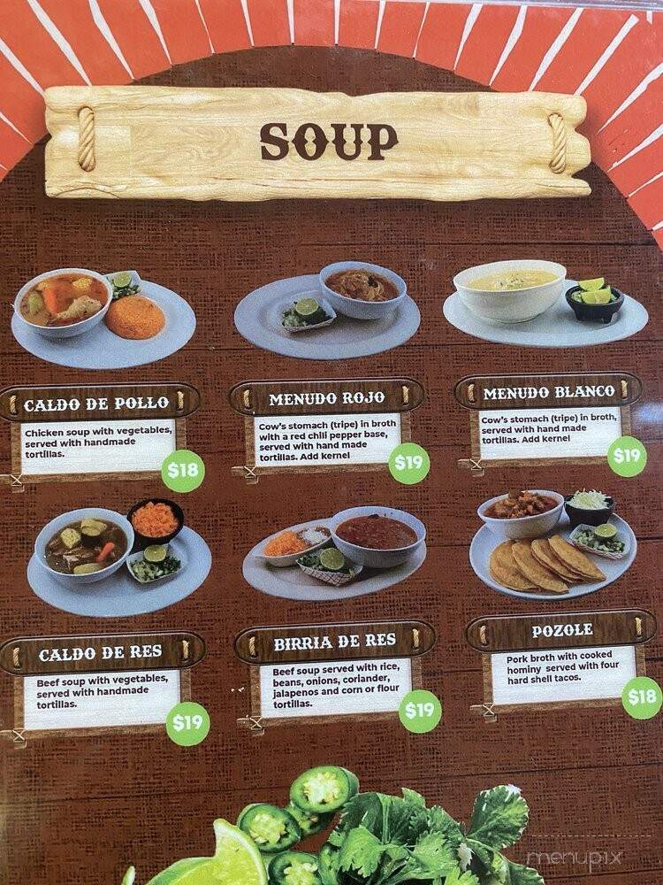 La Herradura - Seattle, WA menu_pic