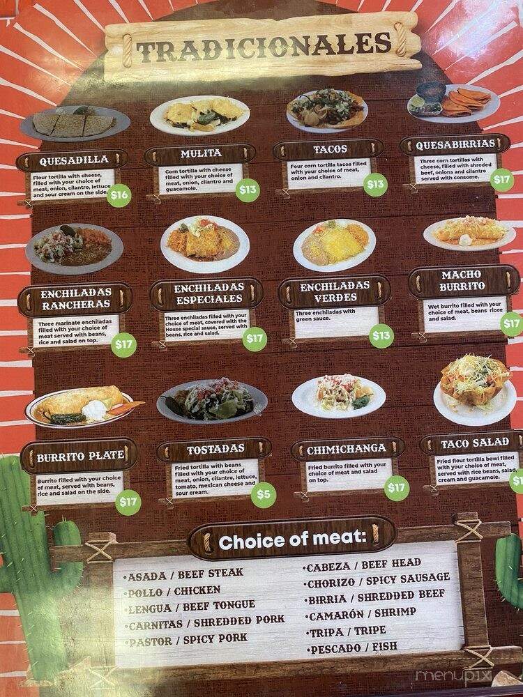 La Herradura - Seattle, WA menu_pic