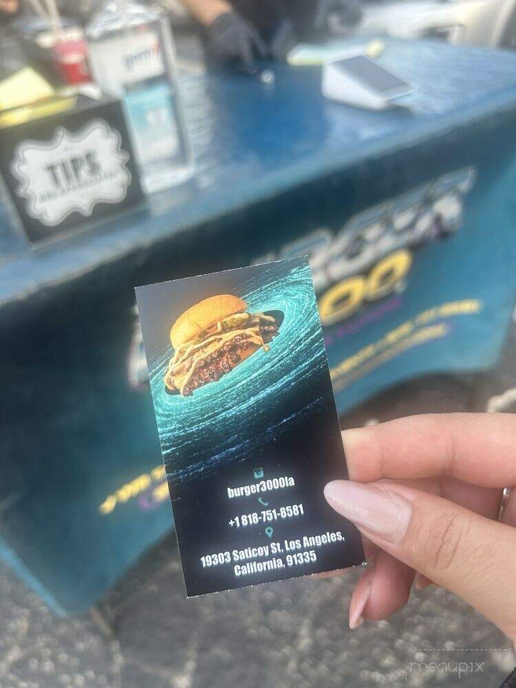 Burger 3000 - Reseda, CA menu_pic
