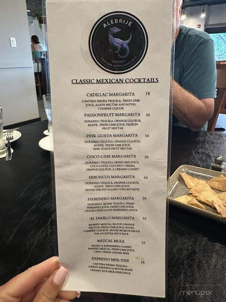 Alebrije Hawaii - Kamuela, HI menu_pic