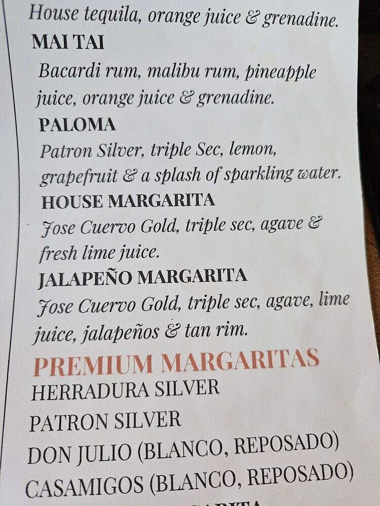 Naty's Tex-Mex Cuisine - Annapolis, MD menu_pic
