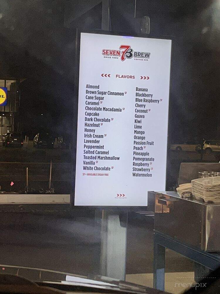7 Brew Coffee - Greenville, NC menu_pic