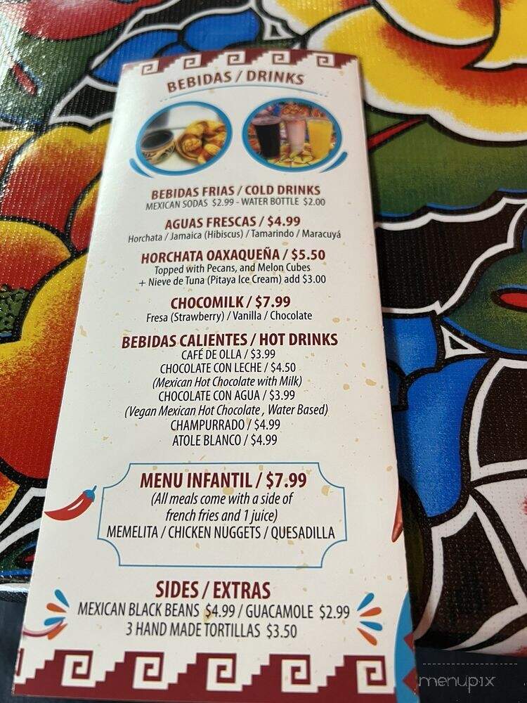 Almud Cocina Oaxaquena - Stanton, CA menu_pic