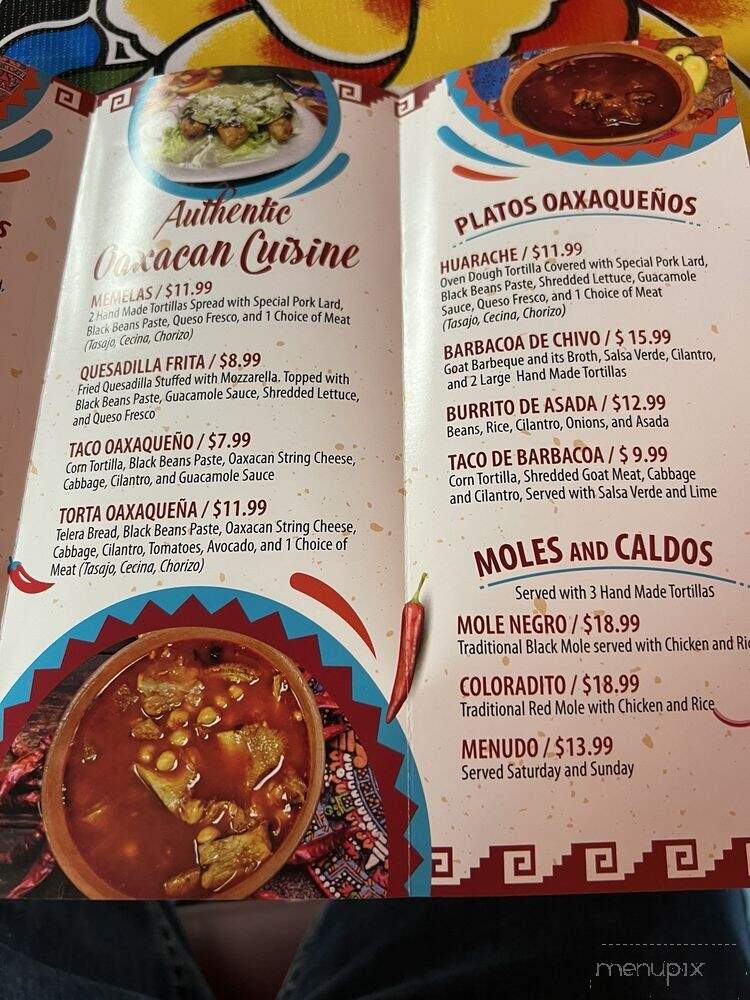 Almud Cocina Oaxaquena - Stanton, CA menu_pic