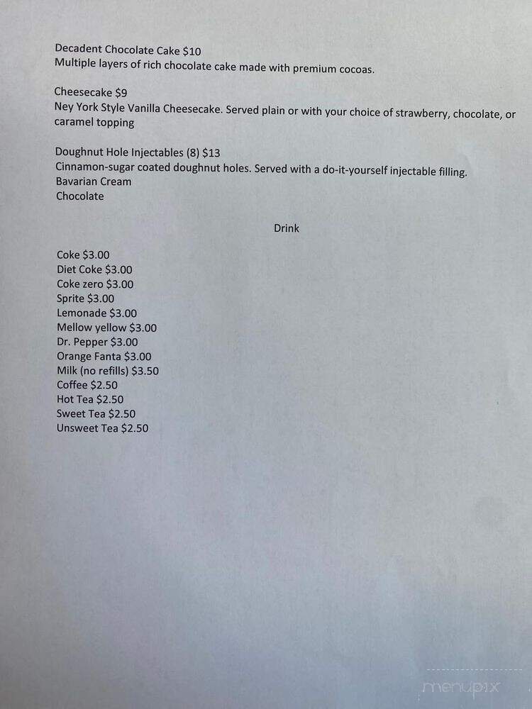 Lakeview Tavern - Hiawassee, GA menu_pic