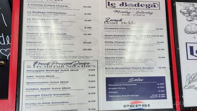 Le Bodega Eatery - North Augusta, SC menu_pic