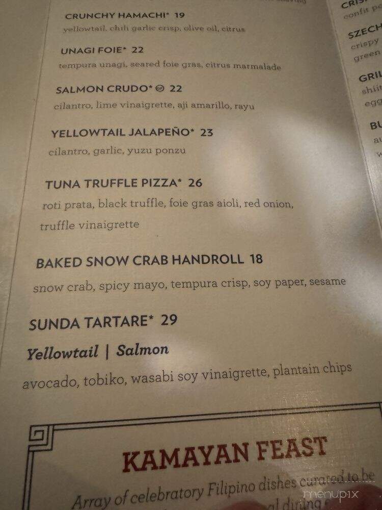 Sunda - Chicago, IL menu_pic