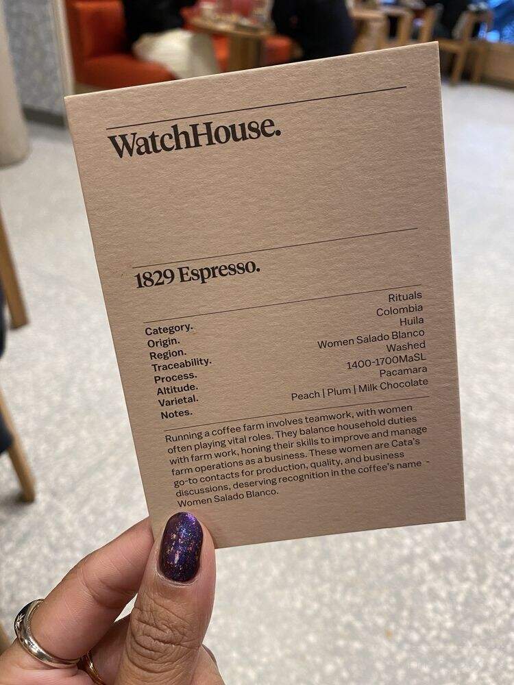WatchHouse 5th Ave. - New York, NY menu_pic