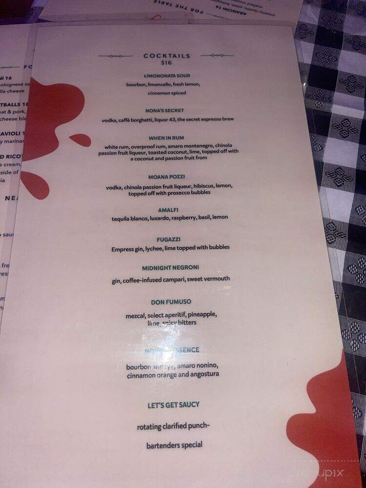 Saucey Pizza Bar - Long Island City, NY menu_pic