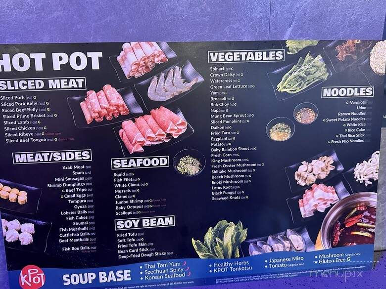KPOT Korean BBQ & Hot Pot - Lakeland, FL menu_pic