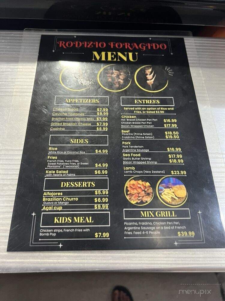 Rodizio Foragido - San Antonio, TX menu_pic