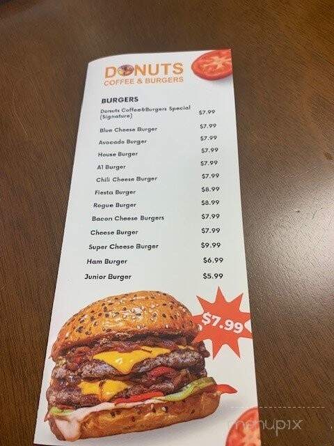 Donuts Coffee & Burgers - Baton Rouge, LA menu_pic