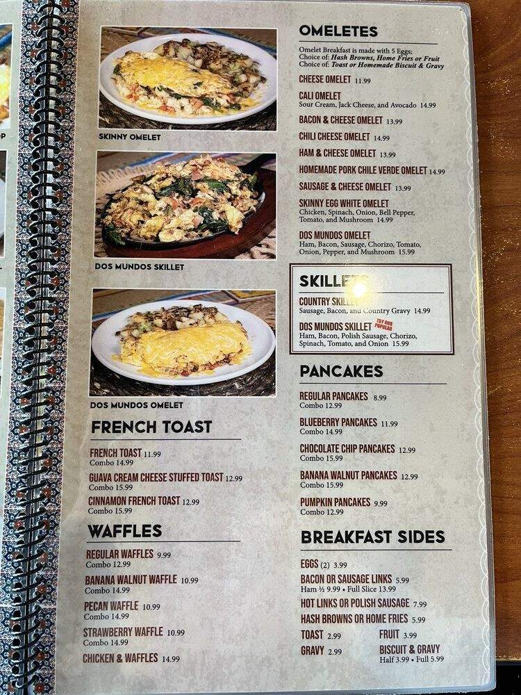 Dos Mundos Kitchen - Upland, CA menu_pic