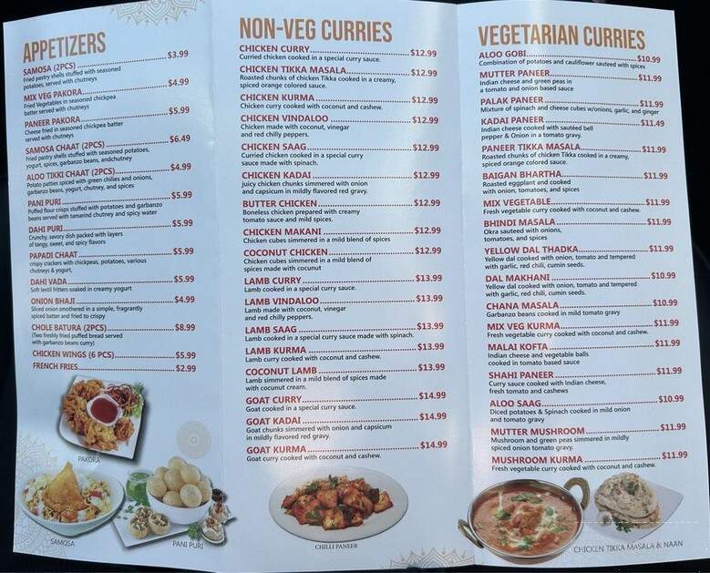 Punjab Palace - Norco, CA menu_pic