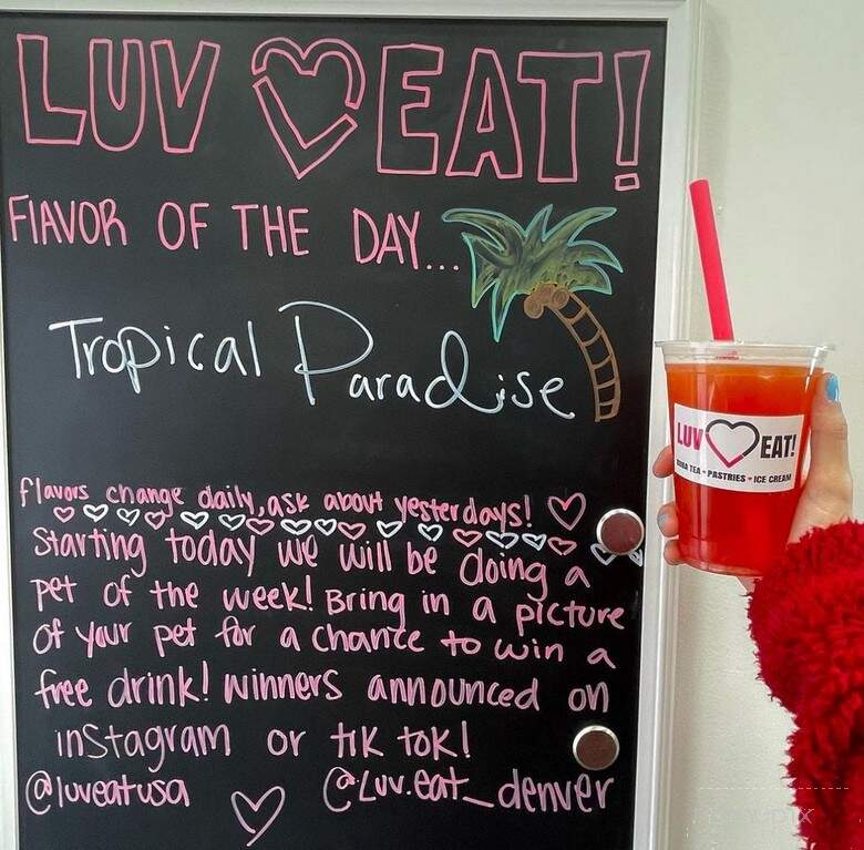 LuvEat Boba Tea House - Denver, CO menu_pic