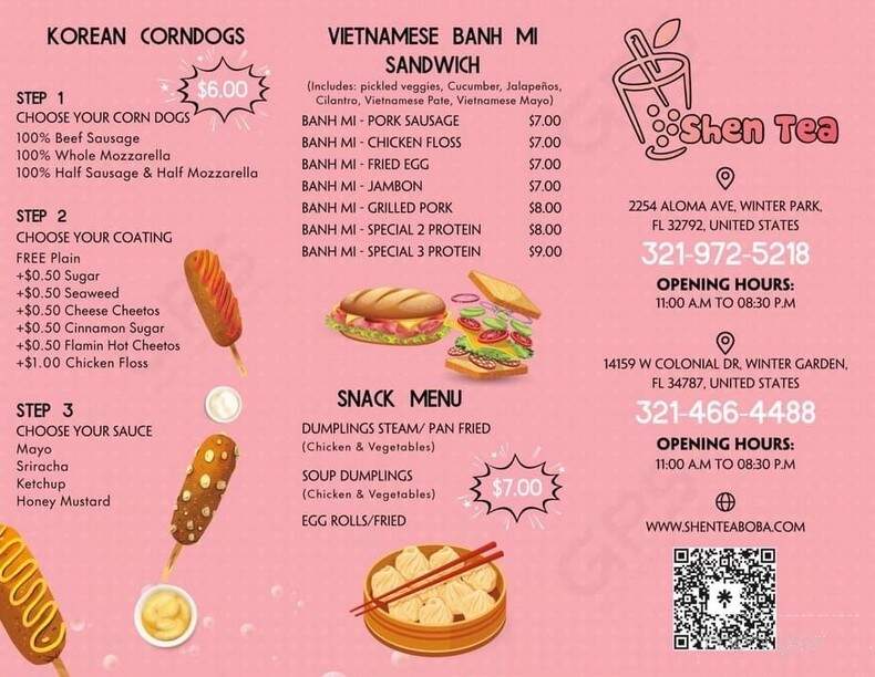 Shen Tea Winter Garden - Winter Garden, FL menu_pic