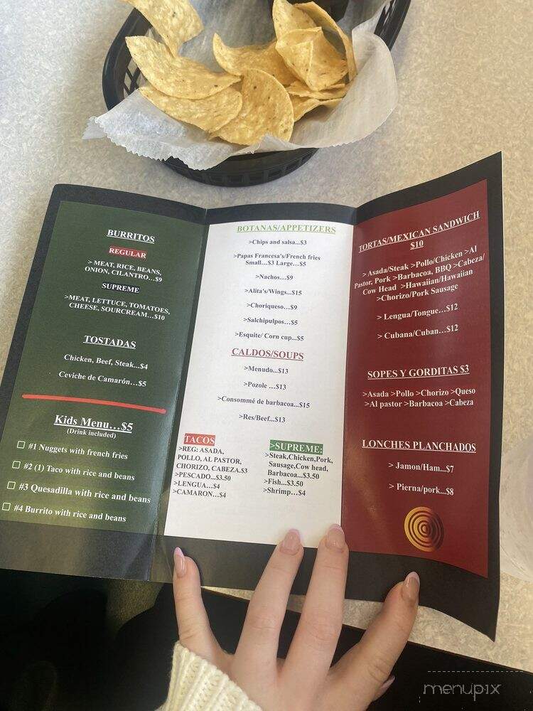 La Glorieta Mexican Restaurant - Muncie, IN menu_pic