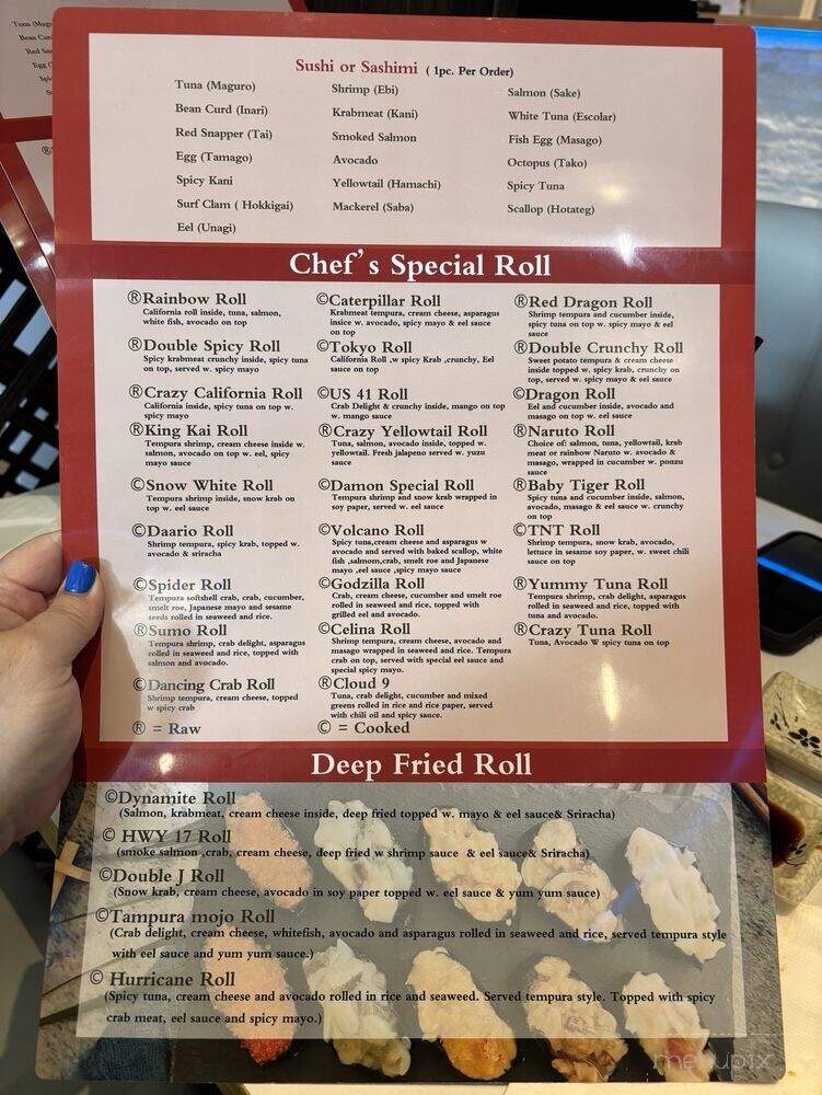 Tsunami Sushi & Hibachi Grill - Jacksonville, FL menu_pic